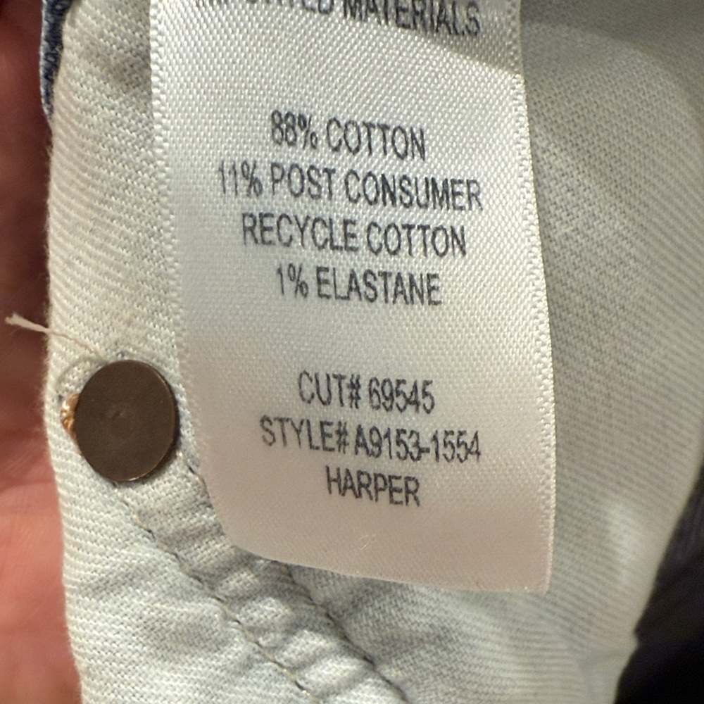 Agolde Light Blue Straight Leg Jeans - Picture 6 of 7